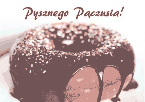 Pyszny pączek z czekoladą na tłusty czwartek